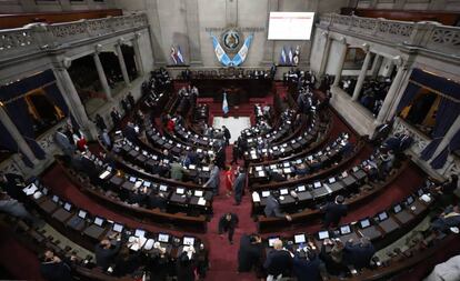 Los legisladores de Guatemala durante una sesión.