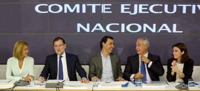 Mariano Rajoy ha presidido este lunes el Comité Ejecutivo del PP.