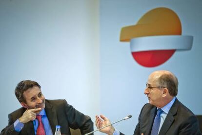 El presidente de Repsol, Antonio Brufau (a la derecha) y el consejero delegado, Josu Jon Imaz.