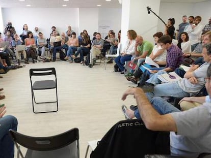 Reunión del Consejo Ciudadano de Podemos, hoy en Madrid.