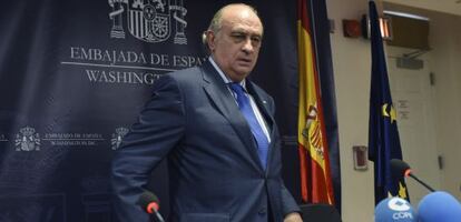 Jorge Fernández Díaz, durante una rueda de prensa en Washington DC, la semana pasada.