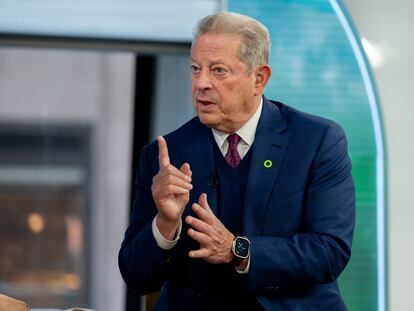 El exvicepresidente Al Gore durante una entrevista en abril en la cadena NBC.