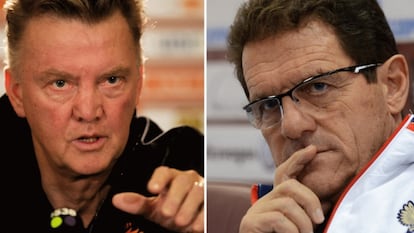 Louis Van Gaal y Fabio Capello.