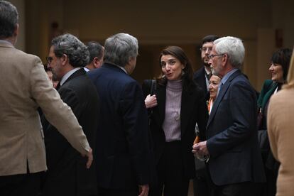La ministra de Justicia, Pilar Llop, este martes en el Senado.