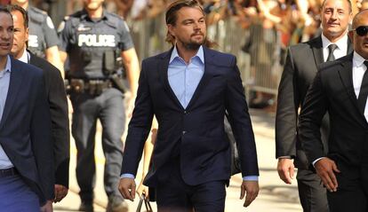 El actor Leonardo DiCaprio, durante la presentación de su documental 'Before The Flood' en Toronto.