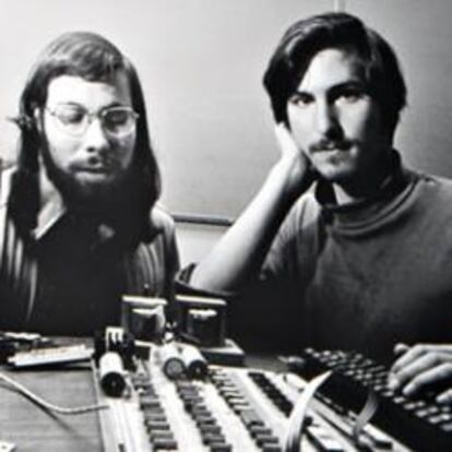 Los fundadores de Apple. Steve Jobs y Steve Wozniak.