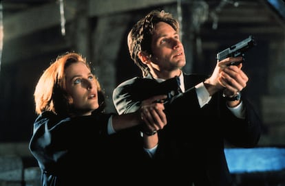 Gillian Anderson y David Duchovny, protagonistas de 'Expediente X'.