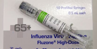 Vacuna de la gripe.