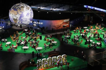 Vista geral da COP26, que terminou na semana passada, em Glasgow.