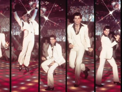 John Travolta, en el papel de Tony Manero, en la película 'Fiebre del sábado noche' (John Badham, 1977).
