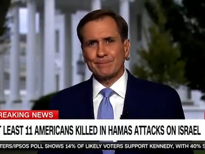 Vídeo | El portavoz de Seguridad Nacional de EE UU se emociona al hablar de los muertos en Israel y Gaza