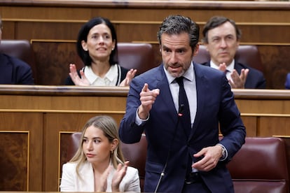 El diputado popular, Borja Sémper, en el Congreso, este miércoles.