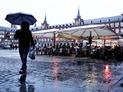 Lluvia en Madrid