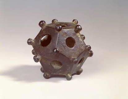 A Roman dodecahedron found in an area now pertaining to the present-day Netherlands.