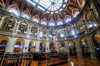 Vista general del Palacio de la Bolsa de Madrid.