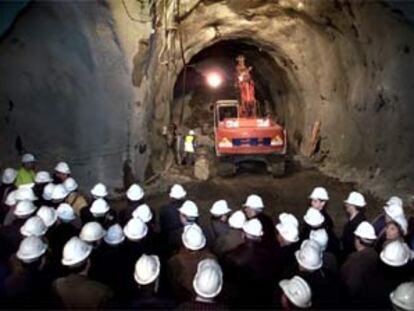 Túnel del futro tranvía de Nou Barris
