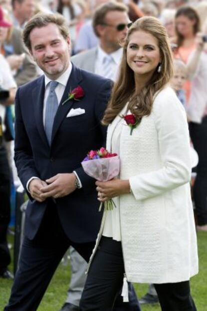 Magdalena de Suecia y su marido, Chris O'Neill, el pasado 14 de julio.