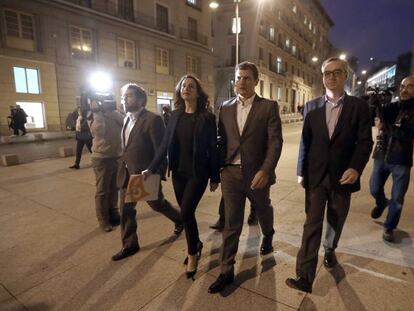 Miguel Guti&eacute;rrez, In&eacute;s Arrimadas, Albert Rivera y Jos&eacute; Manuel Villegas. 