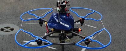 Un dron utilizado por Navantia.