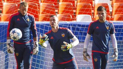 Jaume junto a Yoel y Antonio Sivera en un entrenamiento