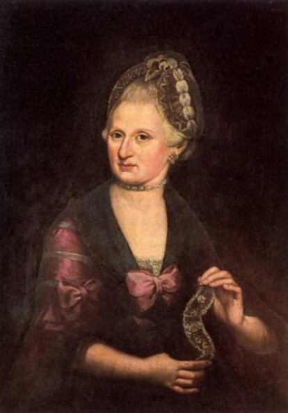 Ana Maria Pertl retratada en 1775 por Rosa Barducci.