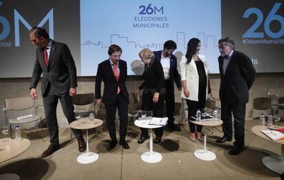 Los candidatos, al final el debate electoral organizado por EL PAÍS y la SER.