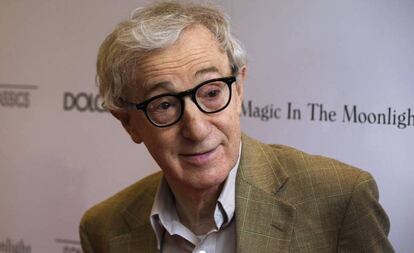 El director de cine Woody Allen a su llegada al estreno de 'Magia a la luz de la luna', en Nueva York, en julio de 2014.