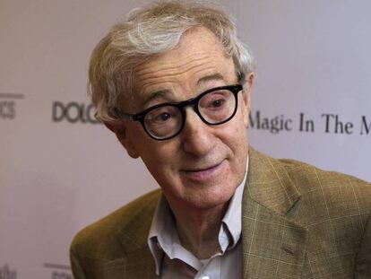 El director de cine Woody Allen a su llegada al estreno de 'Magia a la luz de la luna', en Nueva York, en julio de 2014.