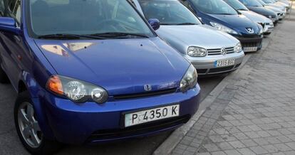 Coches aparcados en Madrid