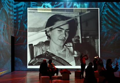 La biografía inmersiva Frida Kahlo en el centro de cultura digital Ideal de Barcelona.