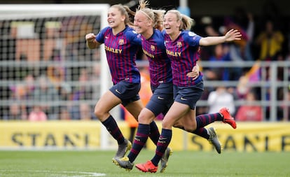 Martens, Van der Gragt i Duggan, en la semifinal contra el Bayern.