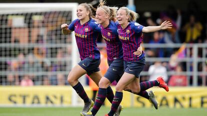 Martens, Van der Gragt i Duggan, en la semifinal contra el Bayern.