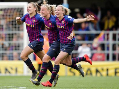 Martens, Van der Gragt y Duggan, en la semifinal contra el Bayern.