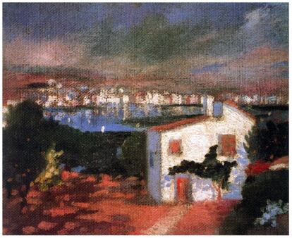 &#039;El huerto de Es Llaner&#039;, obra pintada por Dal&iacute; en 1921, con 17 a&ntilde;os. 