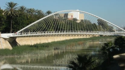 Pasarela de Calatrava sobre el r&iacute;o Segura