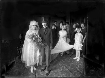 Boda de don Julio Gadea y Olimpìa Arteta, Cuzco, 1926.