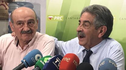 Miguel Ángel Revilla junto a José María Mazón, que será diputado del PRC en el Congreso.
 