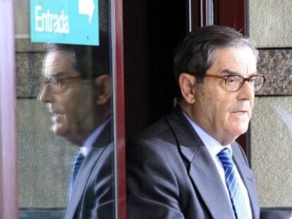 Mario Fernández, a su salida del Palacio de Justicia de Bilbao, tras declarar el pasado jueves por el 'caso Cabieces'.