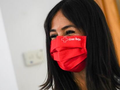 Villacís este lunes en un acto del Ayuntamiento y Cruz Roja en Aluche. LUIS DE VEGA