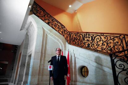 Ángel Gabilondo, este lunes en la Real Casa de Correos. 