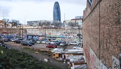 Un asentamiento irregular en el distrito de Sant Mart&iacute;.