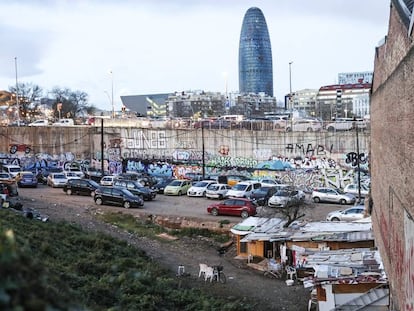 Un assentament irregular en el districte de Sant Martí.