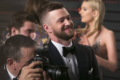 Justin Timberlake, en una imagen tomada durante una de las fiestas de los premios Oscar de 2016.