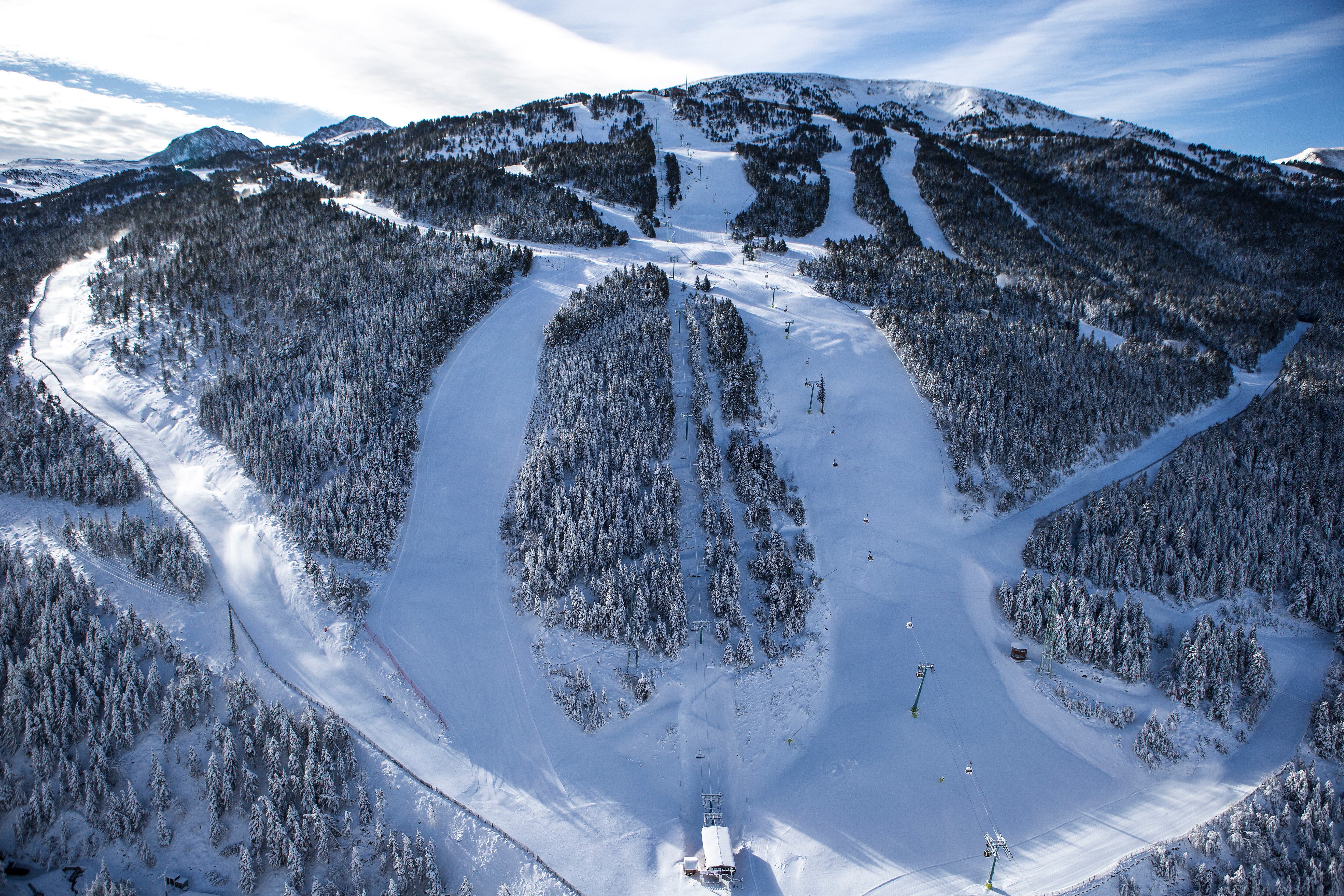 Pista de Soldeu, en el dominio andorrano de Grandvalira. 