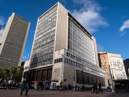 Oficinas del Banco Central en Bogotá, Colombia, en julio 2022.