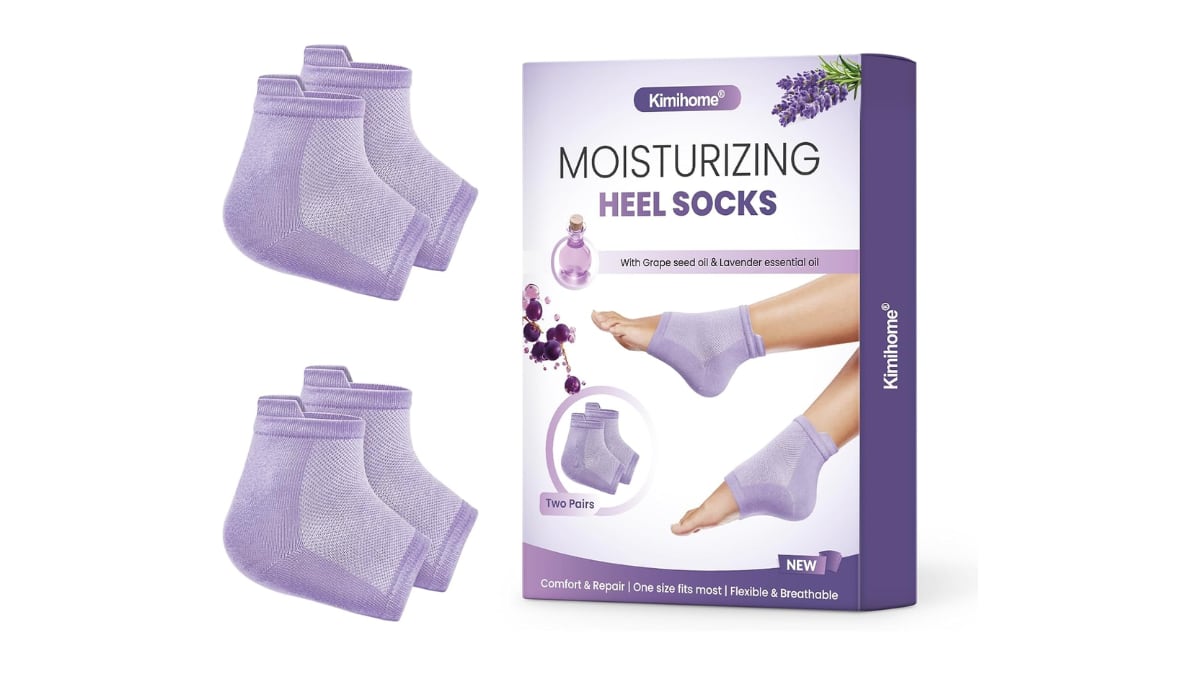 Calcetines de gel para talones agrietados.