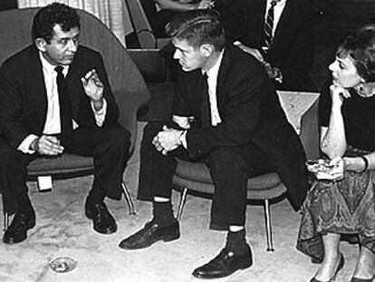 Norman Mailer, John Silber y Barbara Probst Solomon, en 1961.