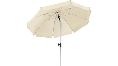 Sombrilla para exterior inclinable.