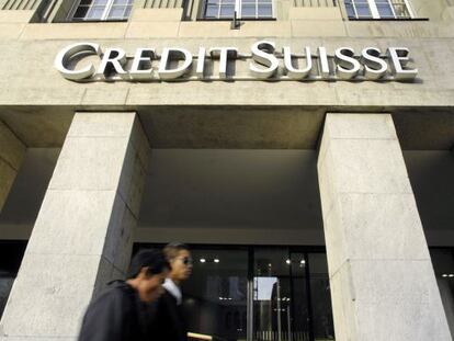 La sucursal de Credit Suisse en Biel Bienne, Suiza.