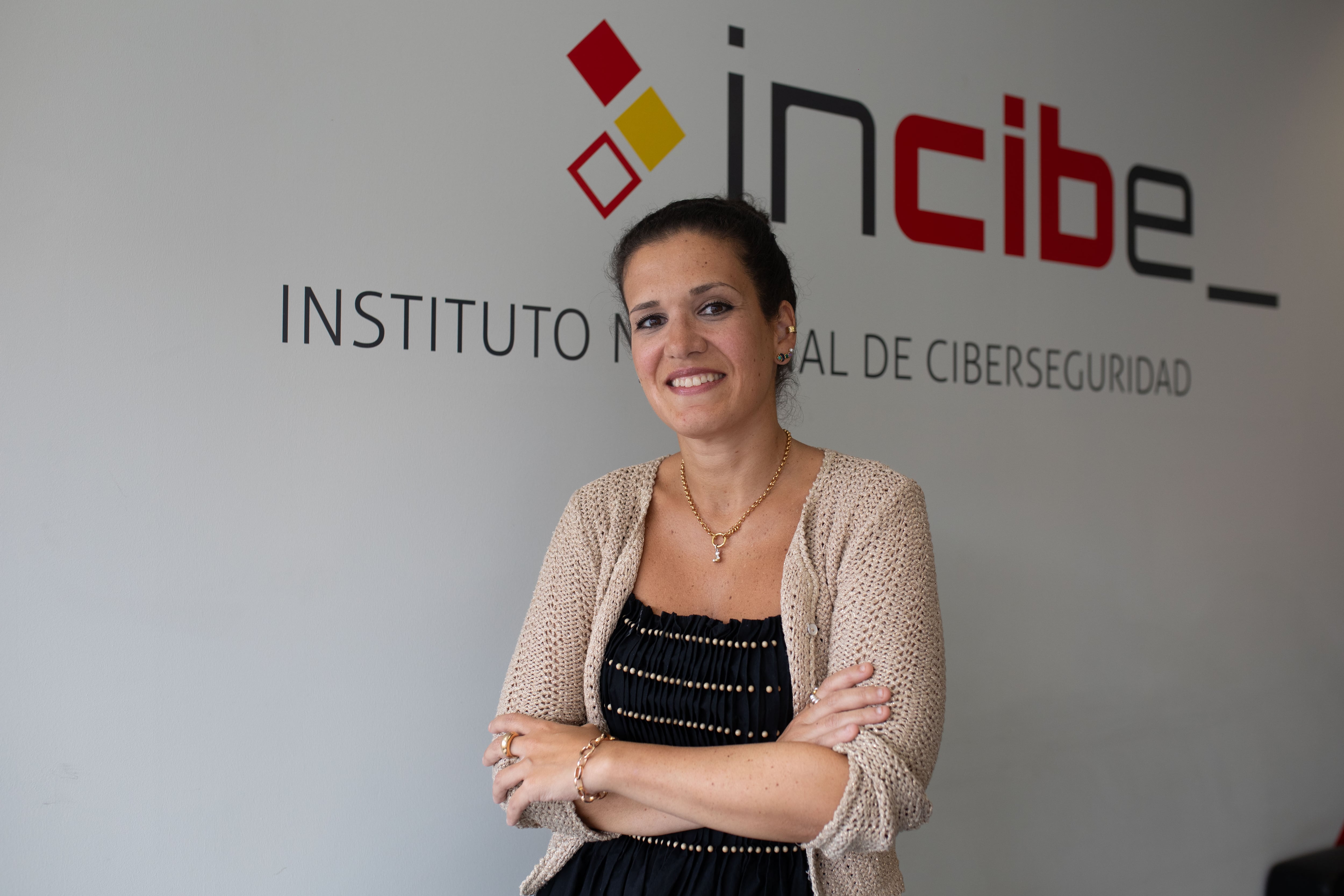 Ángela García Valdés, en el Instituto Nacional de Ciberseguridad, en León, el 3 de septiembre de 2025.
